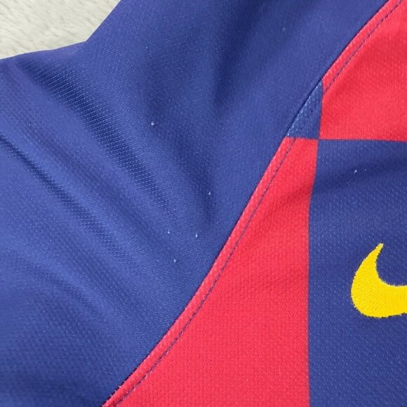 Nike FC Barcelona Soccer Jersey Youth Size L Dri-Fit - Picture 7 of 13
